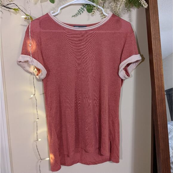 Vince soft cozy red tee size xs - Picture 1 of 6